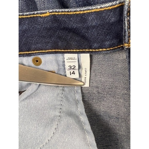 Ann Taylor LOFT High Rise Frayed Hem Denim Shorts Women's Size 32  14 Blue Wash - Picture 4 of 9